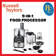 Russell Taylors PowerCrush 9-in-1 Food Processor 1.5L 750W FP6 (Blend, Knead, Slice, Grind)