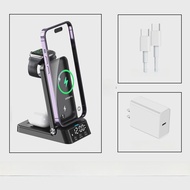 Earise | ชาร์จไร้สายแบบสามในหนึ่ง 15W สำหรับ Apple iPhone 14 iPhone 15 iWatch 7 Apple Watch 8 AirPod