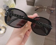 Chanel 香奈兒 CH5470Q SO BLACK系列 黑色膠框鏈條款 太陽眼鏡 墨鏡