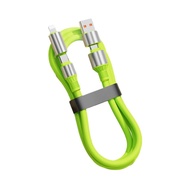 4-in-1 240W Fast Charging Cable, Silicon+Zinc Charging Cable