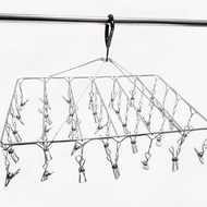 304不鏽鋼長方曬襪架　35夾款吊衣架　十餘年口碑夾子多年也不斷