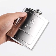TERLARIS!!! [MAX] COD - Botol Minum Wine / whiskey Bahan Stainless Steel Hip Flask Jack Daniel 7 Oz 
