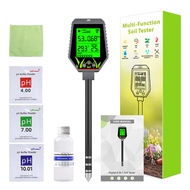 RCYAGO Soil EC moisture detector Nutrient moisture PH meter 6 in 1 digital liquid crystal soil detec