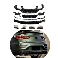 C253 upgrade GLC63s AMG body kit rear diffuser For Mercedes Benz GLC Class X253 copue 2020 2021 2022