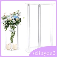 [szlinyou2] Acrylic Plant Stand Plant Shelf Easy Installation Flower Stand Flower Display Rack for Wedding Centerpiece Event