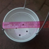 White Hanging Pot 17 Cm White Hanging Flower Pot/ 17 Pacific