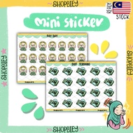 MINI STICKERS duit terbang pay day finance stiker planner