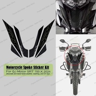 For QJ Motor SRT 700 X 700X 2024 3D Resin Motorcycle Front Muzzle Protection Sticker Waterproof Scra