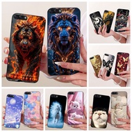 Cartoon Cover For Asus Zenfone 4 ZE554KL Z01KD Z01KDA Z01KS Phone Case Cool Dragon Lion Soft Silicon