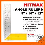 Heavy duty Hitmax L ruler / t square ruler / Siku / try square / t square / 30cm ruler / pembaris L 