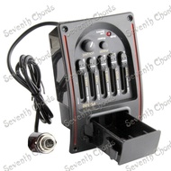 5-Bands Acoustic Guitar Preamp Amplifier Equalizer EQ Piezo Pickup