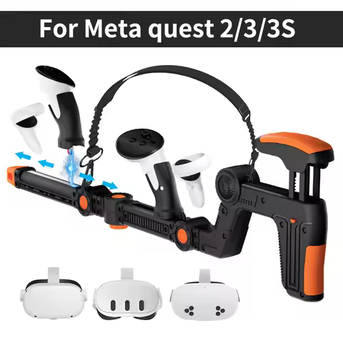 New Version VR Gaming Experience Magnetic VR Games Rifle Gun Stock For Meta Quest 2/3/3s/pro/3 VR Ac