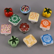 Coloured Kitchen Porcelain Cabinet Knobs Ceramic Drawer Dresser Pulls Knobs for cupboard closet door