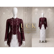 UCK COLLECTION free hijab SET KEBAYA SEQUIN || SEQUIN BLOUSE KEBAYA || Sequin KEBAYA || Modern KEBAY