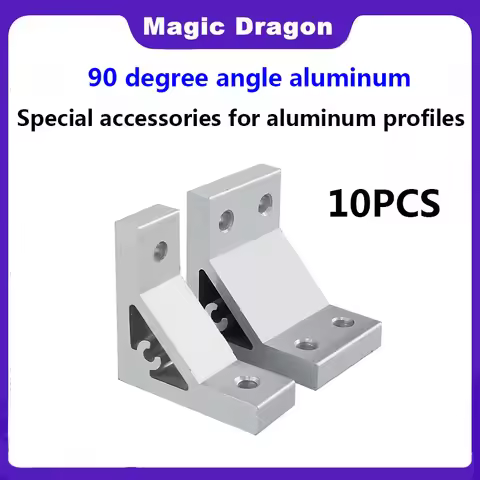 90 Degree Angle Piece Angle Aluminum 2020 3030 4040 Aluminum Profile with Angle Bracket Right Angle 