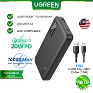 UGREEN 20W Power Bank 10000mAh Two-way Fast Charging PD QC 3.0 PowerBank