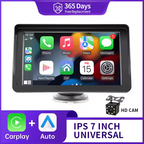 Universal 2din 7inch Wireless Carplay Android Auto Car Radio Multimedia Video Stereo Bluetooth GPS a