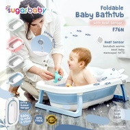 Foldable baby bathtub with heat sensor Sugar Baby foldable Baby bathtub with heat sensor