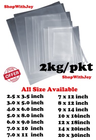 【ShopWithJoy】2kg Borong Plastik Transparent Clear Plastics Bag Poly Plastic Bag PP Plastics