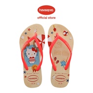 Havaianas Kids Slim Hello Kitty Flip Flops - Golden