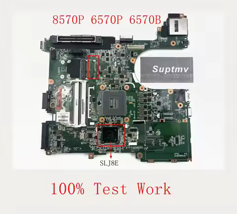 Notebook Motherboard is Suitable for the HP EliteBook 8570P 6570b 686972-001 686974-001 DDR3 SLJ8E 1