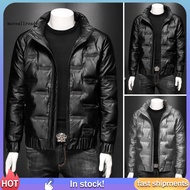  Men Down Jacket Solid Color Down Jacket Stylish Men's Down Jacket for Winter Warm and Trendy Coat for Southeast Asian Buyers