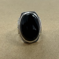 Batu Akik Yaman Asli Cincin Perak Natural Yemeni Agate Silver Ring