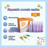 Ready Stock 韩国34g针头 Korea 34g4mm 34g1.5mm 34g2.5mm Painless Needles 100pcs/box