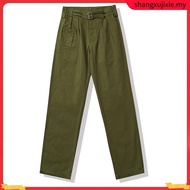 OKONKWO Retro British Army Gurkha Loose Bermuda Ami khaki pants