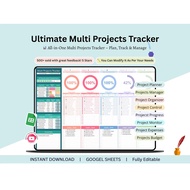 Multiple Projects Tracker Multi Phase Planner Control Monitor Budget Expenses Project Progress Googl