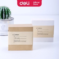 Deli Mini Memo - Brown Colour (400 Sheets x 98 x 98mm) Note Pad