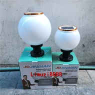 [สินค้าขายดี รีวิว 5 ดาว] ส่งฟรี Solar Lamp ! โคมไฟหัวเสาโซล่าเซลล์ ทรงกลม 20 CM เเสงขาว โคมไฟพลังงา