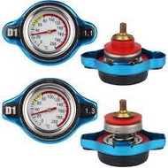D1 Spec Radiator Cap with Meter Water Temp Gauge (Alloy + Silicone Rubber) Radiator Cap Big Head Sma