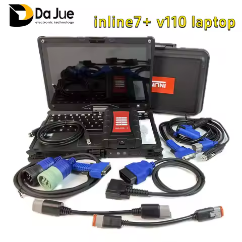 Diagnostic kit INLINE 7, pre installed Insite 9.2 software V110 laptop for Cummins diesel truck engi