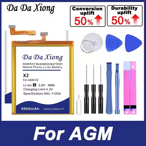 High Quality New AGM X2 AGM A8 AGM A9 AGM A10 AGM M2 AGM M5 Battery For AGM X1 H2 H2 M2 X2 X2SE X3 H