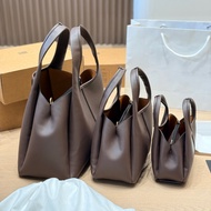[Zivy Boutique] High-Quality Lychee Grain Cowhide Handbag Magnetic Buckle Opening Closing Simple Hig