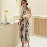 (240801) Pleated dress For Going Out Ruffled glamorous freesize