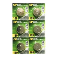 [SG] GP LR54 AG10 SR1130SW LR1130 389 Alkaline Button Battery (6 Pieces)