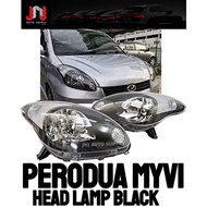 Perodua Myvi old 2008 se Head Lamp Set LH / RH (BLACK)