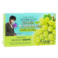 HIJAU Vitamin C 1000mg SIDOMUNCUL MUSCAT GRAPE Green GRAPE MUSCAT Sugar Free 1 BOX 6 Sachets