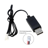 USB Charger Cable 1S Lipo Battery 37V 2A JST PH20 for JJRC H36 Eachine E010 RC Drone FPV Quadcopter
