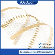 100Pcs 1/4w Carbon Film Resistor 5% 0.25w 47K 51K 56K 62K 68K 75K 82K 91K OHM