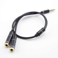 3.5mm Stereo Audio Cable Male to 2 Female Y Splitter Cable Mobile Phone Headset Mic Adapter Converter Connector  SGA1