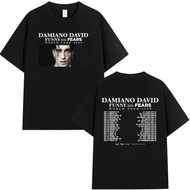 DAMIANO DAVID FUNNY Little FEARS Album Tour Graphic T-Shirt For Men And Women Cotton Round Neck Hip 
