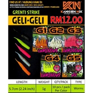 KANICEN NIX GELI-GELI,SILAU,BRUDU,JIGHEAD PARI DAN SOFTPLASTIK (SP) ULTRALIGHT LURE GEWANG