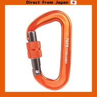 [Direct from Japan] TITECOUGO Screw-Lock Carabiner, 12Kn Aluminum Alloy, 1200kg Capacity, Screw-On D