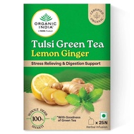 Organic India Tulsi Green Tea Lemon Ginger 1.8g x 25
