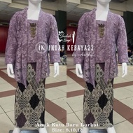 Indah Kebaya22 - Modern Brocade Girls Brocade Kebaya Set Kartini Tille Graduation Dress