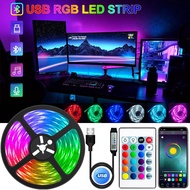 2835 LED Strip Light USB Bluetooth RGB 5V LED RGB Lights Flexible LED Lamp Tape Ribbon RGB TV Deskto