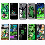 for 3c Xiaomi Redmi Note 11S 11T 11E Pro Plus 12R 12S 12 NS42 Minecraft game Fashionable soft black 